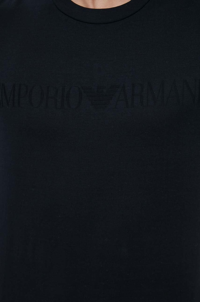 Emporio Armani t-shirt bawełniany 8N1TD2.1JGYZ.NOS granatowy