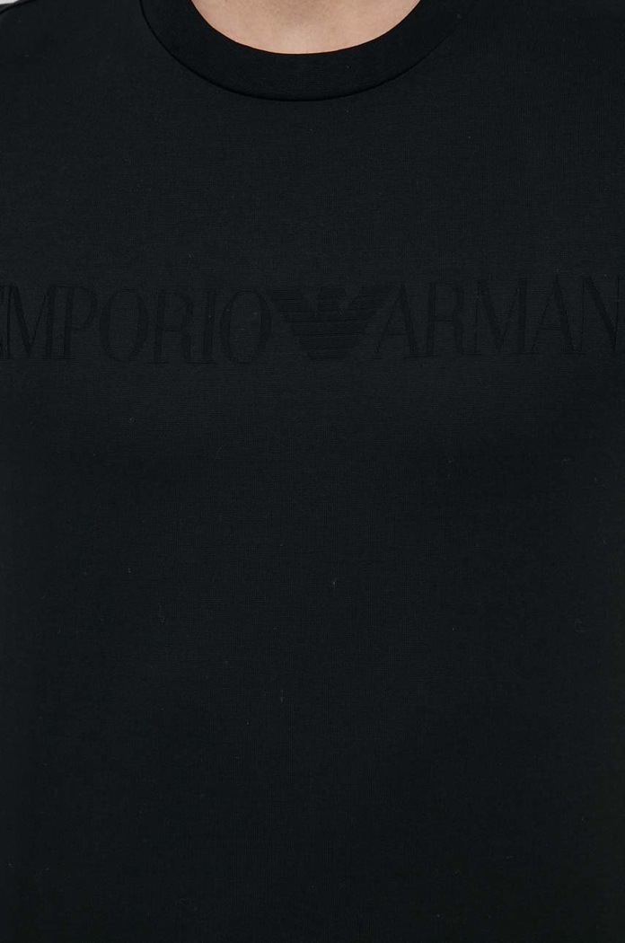 Emporio Armani t-shirt bawełniany 8N1TD2.1JGYZ.NOS czarny