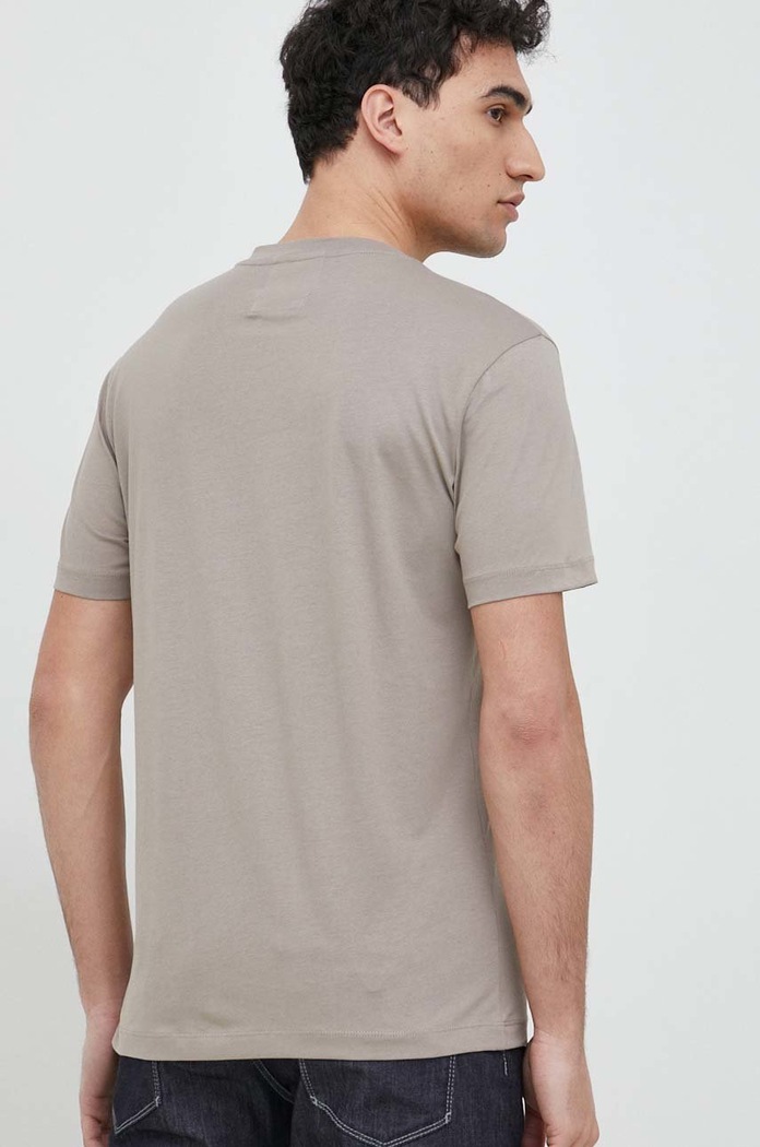 Oblačila Bombažna kratka majica Emporio Armani 8N1TN5.1JPZZ.NOS bež