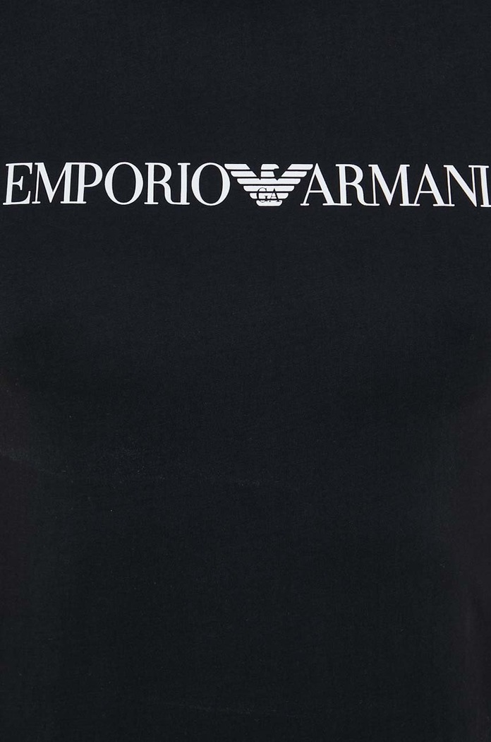 Emporio Armani t-shirt bawełniany 8N1TN5.1JPZZ.NOS czarny