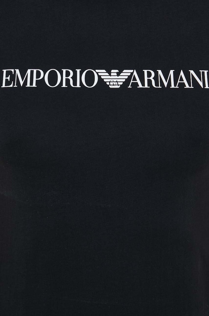 Emporio Armani t-shirt bawełniany 8N1TN5.1JPZZ.NOS czarny