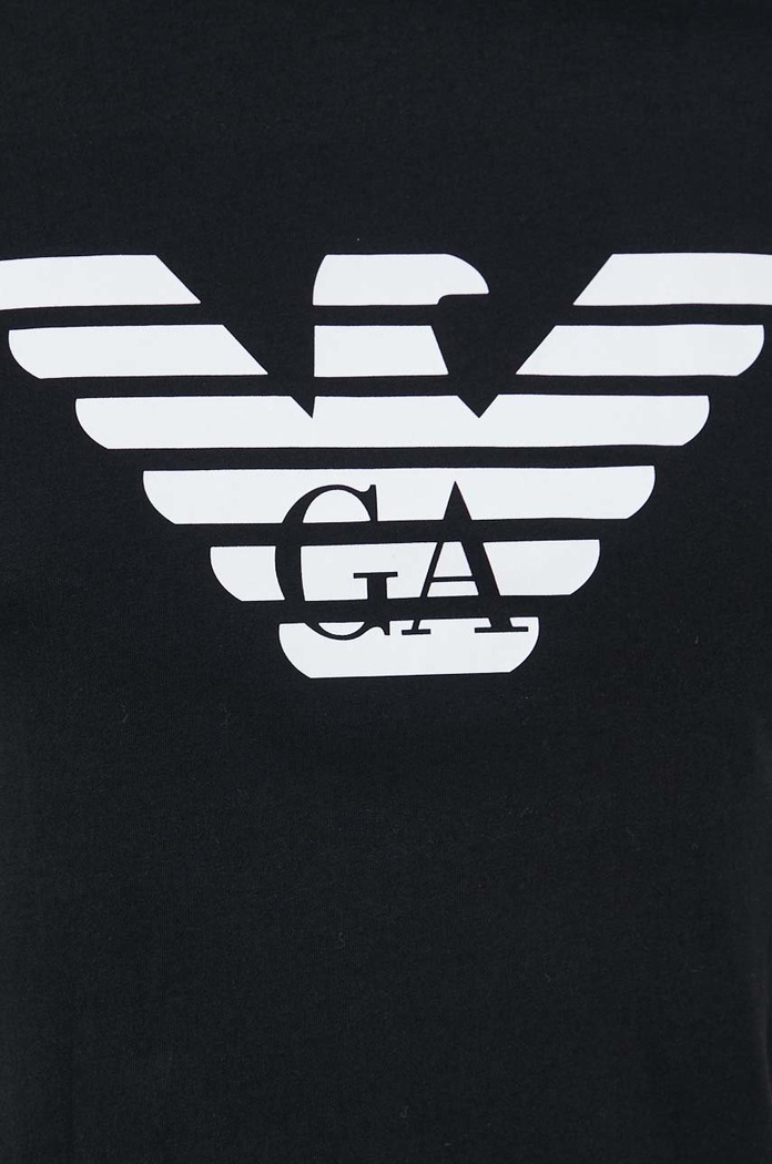 Emporio Armani t-shirt bawełniany 8N1TN5.1JPZZ.NOS czarny