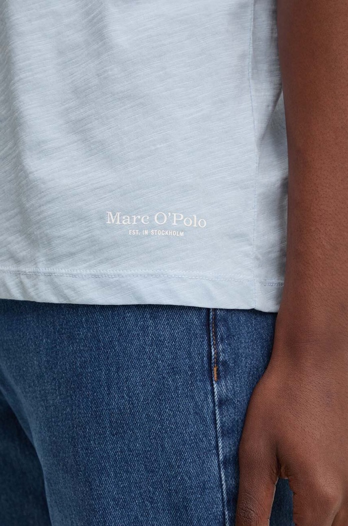 Marc O'Polo t-shirt bawełniany M23217651238 niebieski
