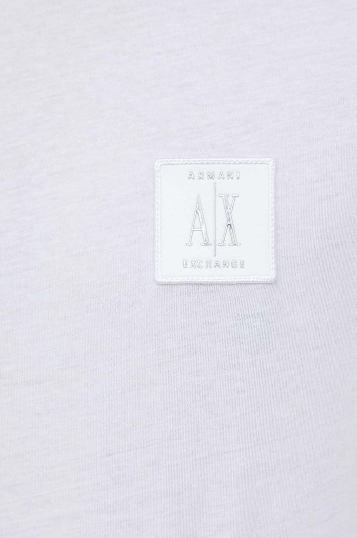 Bavlnené tričko Armani Exchange Armani Exchange biela 8NZTPR.ZJH4Z.NOS