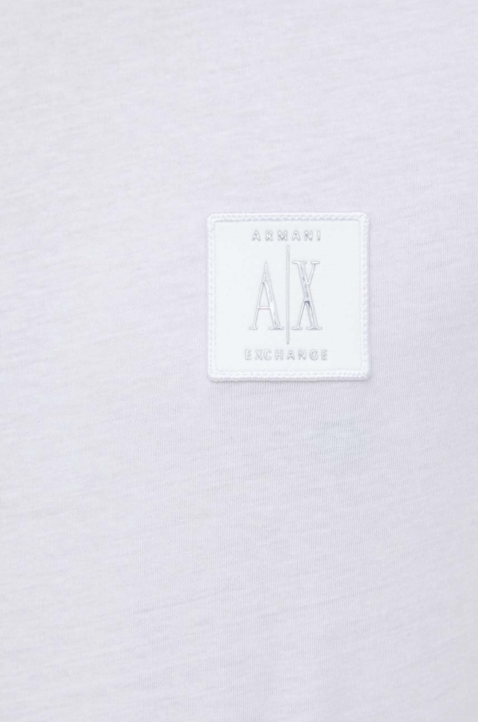 Bavlnené tričko Armani Exchange Armani Exchange biela 8NZTPR.ZJH4Z.NOS