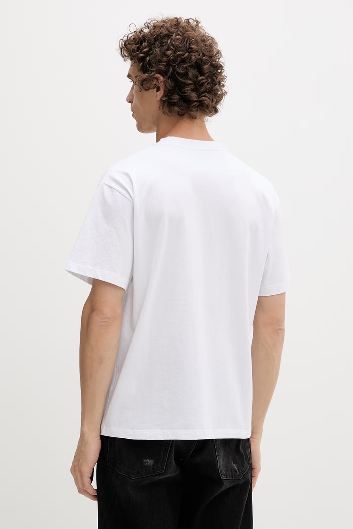 Ρούχα Aries t-shirt ανδρικό βαμβακερό AR60000 λευκό