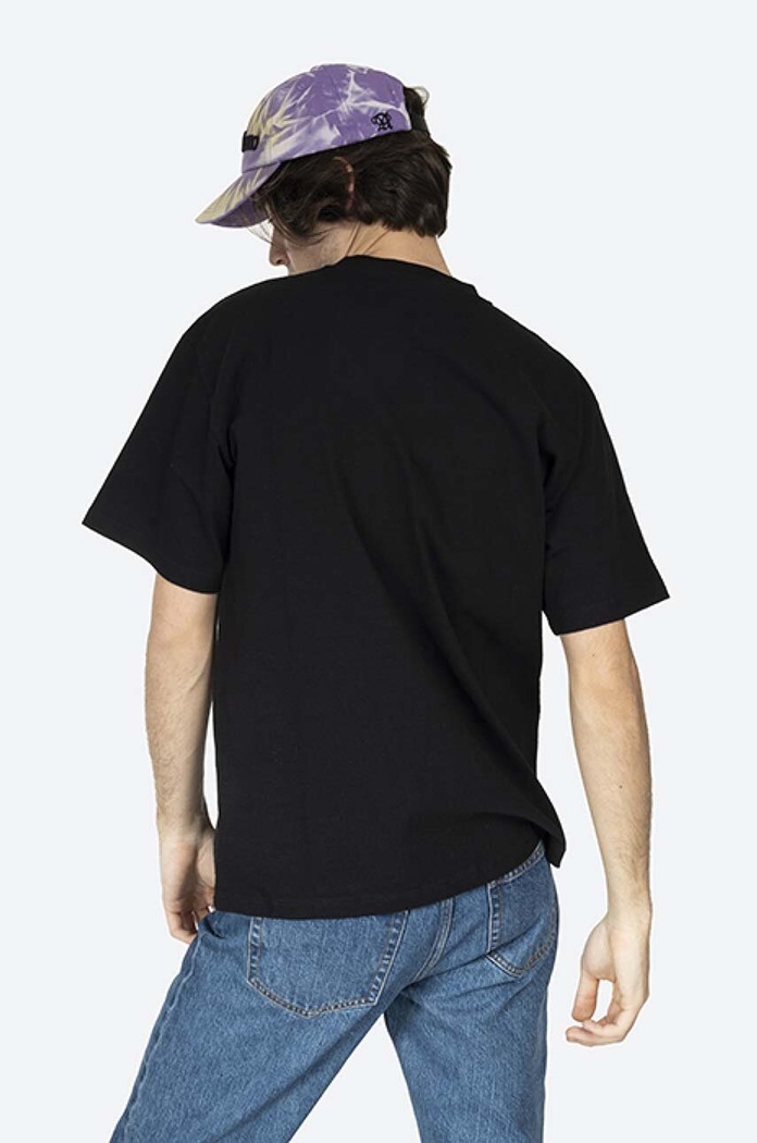 Ρούχα Aries t-shirt ανδρικό βαμβακερό AR60000 μαύρο