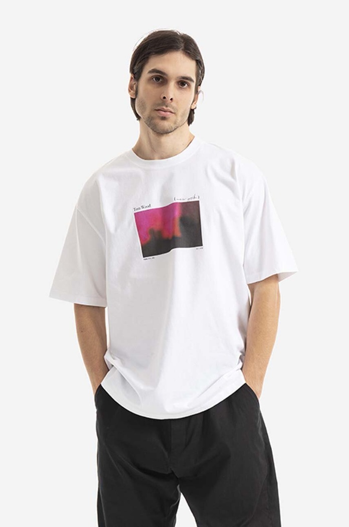Tom Wood cotton T-shirt Mercer Tee Planet friendly white 22291.112