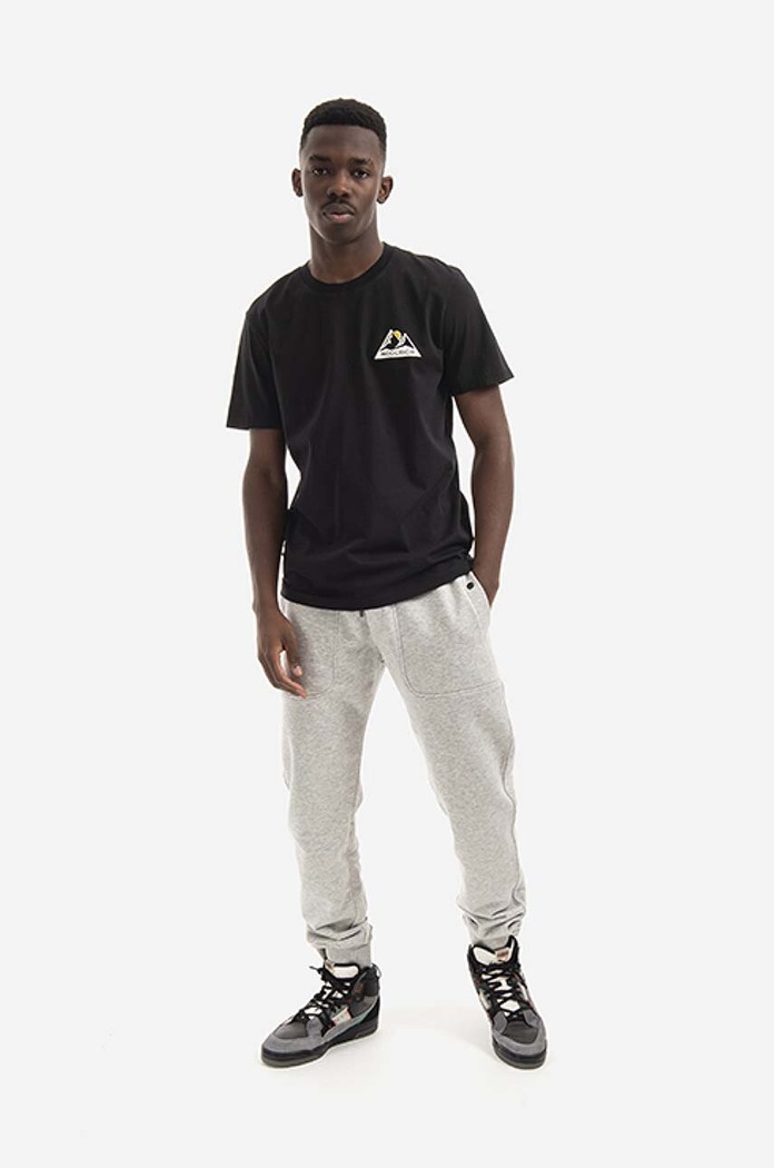 Woolrich cotton T-shirt Logo Mountain Tee CFWOTE0061MRUT2926 CFWOTE0061MRUT2926 black SS22