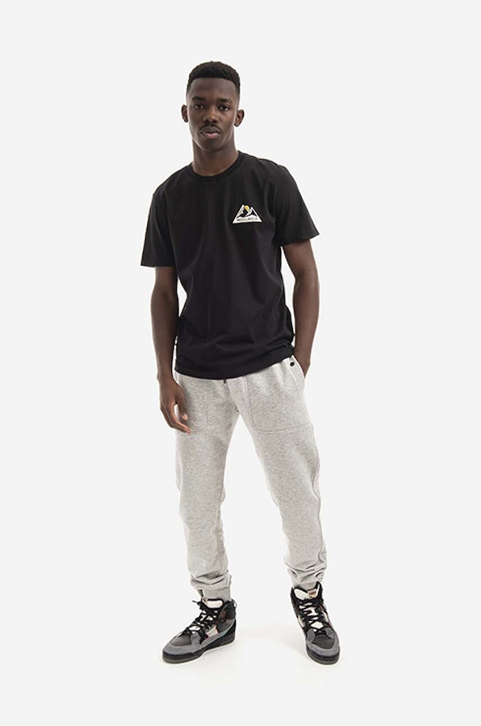 Woolrich cotton T-shirt Logo Mountain Tee CFWOTE0061MRUT2926 CFWOTE0061MRUT2926 black SS22