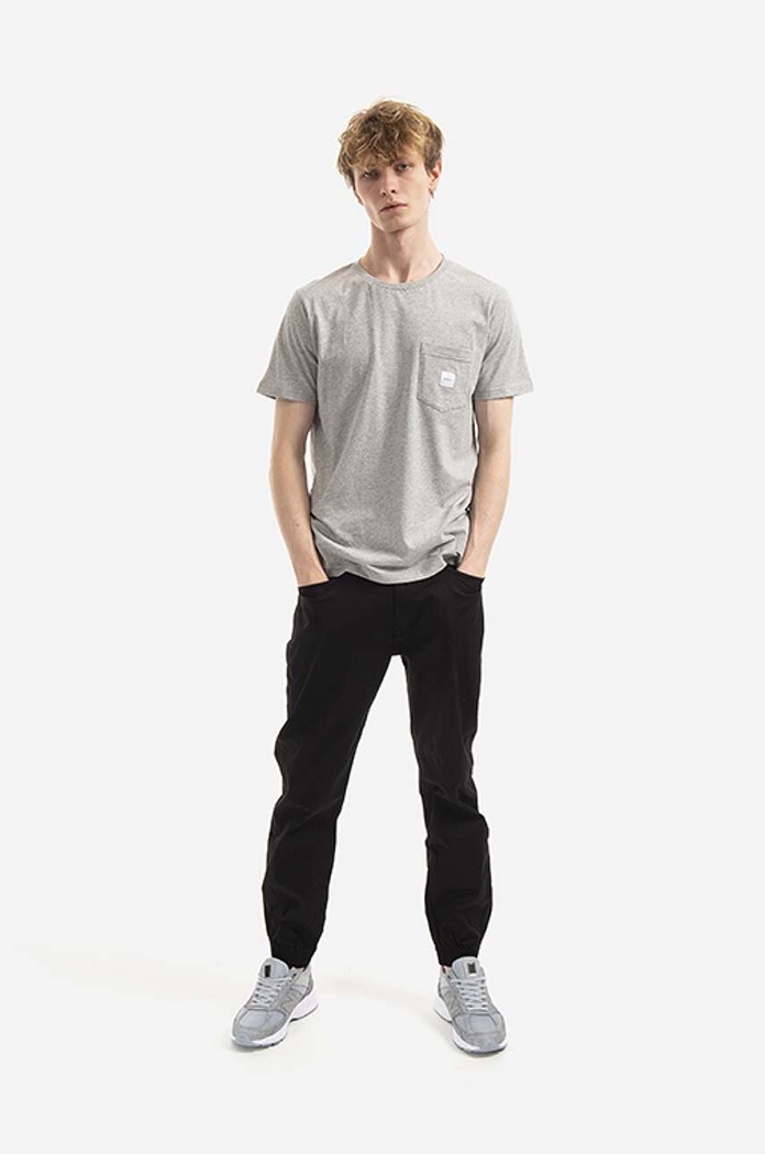 Makia cotton T-shirt M24041 gray AA00