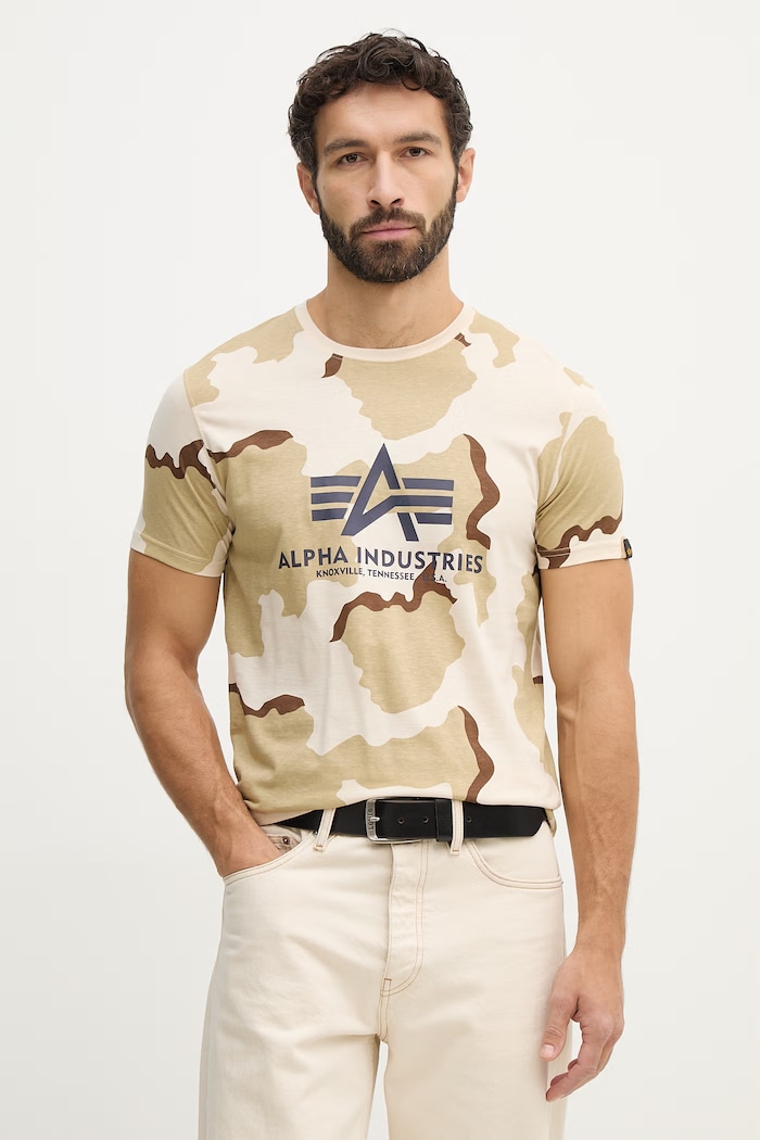 Alpha Industries tricou Basic bej 100501C