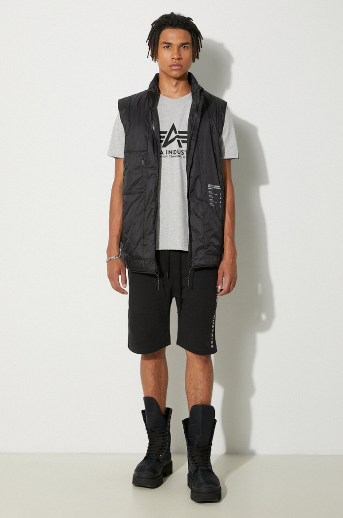 Alpha Industries tricou din bumbac Basic T-Shirt 100501.17 gri SS26