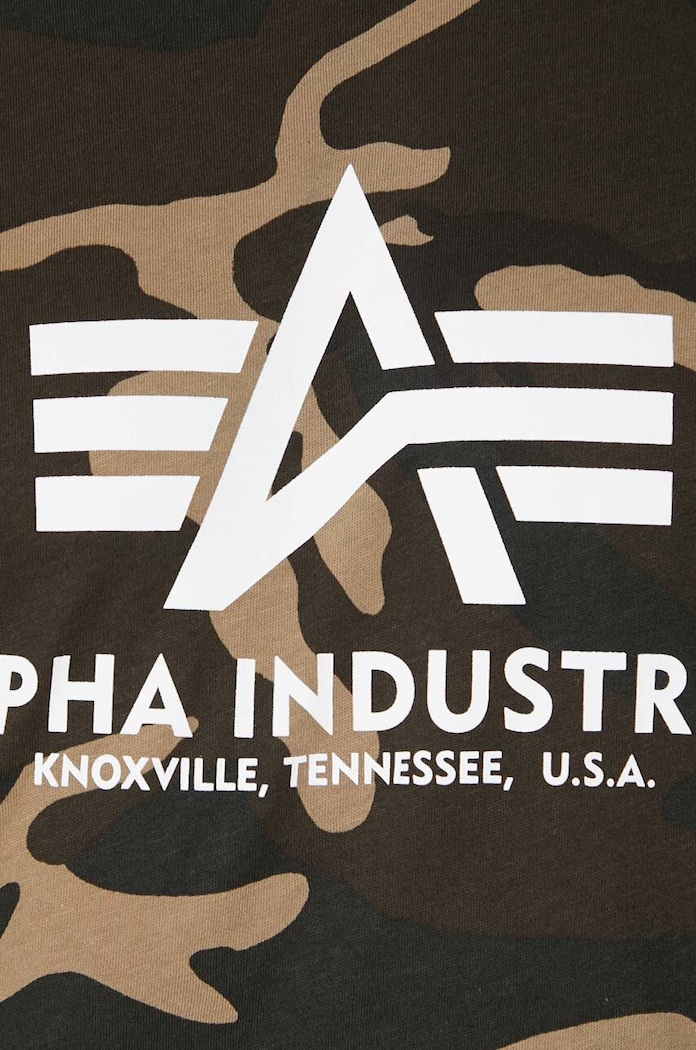 Alpha Industries t-shirt in cotone Basic T-Shirt Camo 100501C.408
