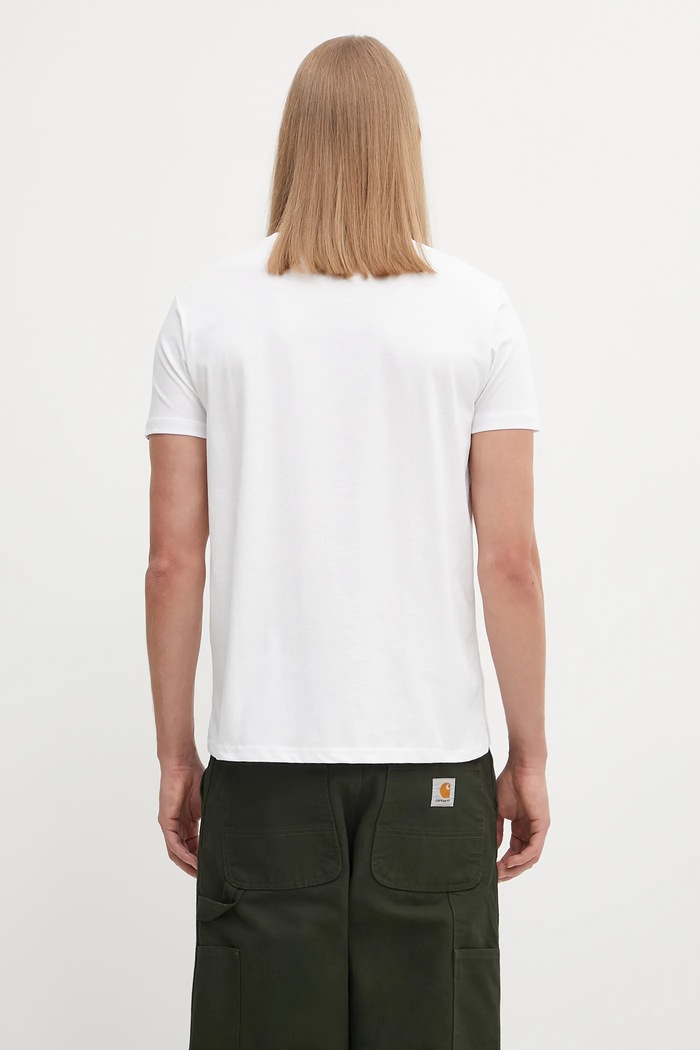 Clothing Alpha Industries cotton T-shirt Rainbow Reflective 100501RR.09 white