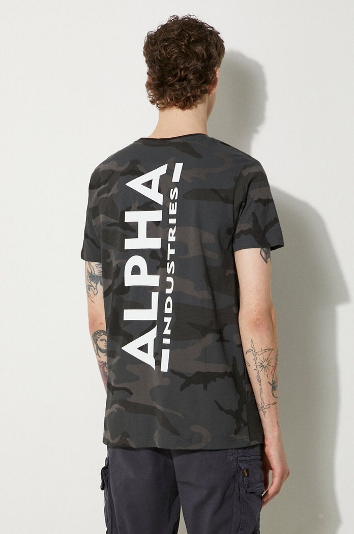 Alpha Industries cotton t-shirt 128507C.125 gray SS23