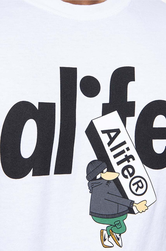 Bavlněné tričko Alife Alife Boostin bílá ALISS20.59