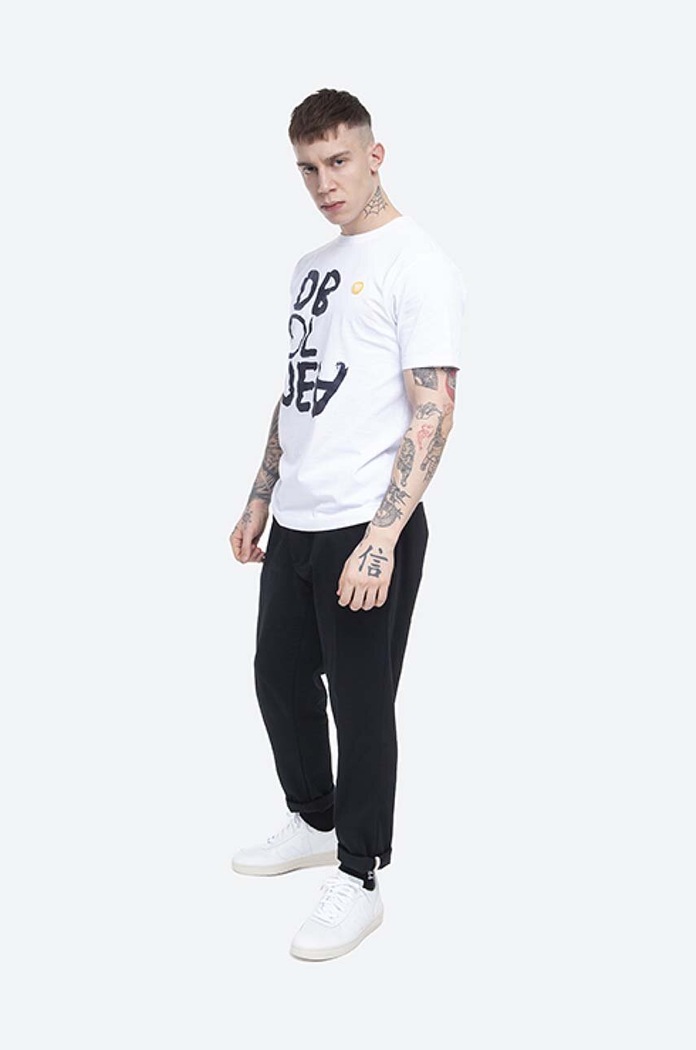 Wood Wood t-shirt bawełniany Ace T shirt 10115705.2222 biały AA00