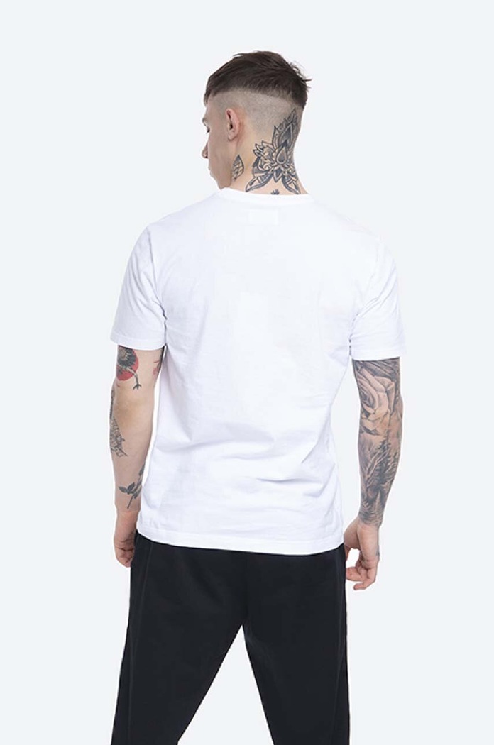 Odzież Wood Wood t-shirt bawełniany Ace T shirt 10115705.2222 biały