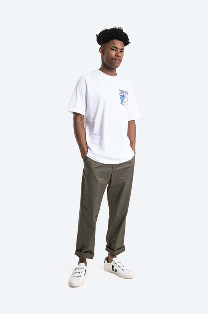 Wood Wood t-shirt bawełniany Bobby Jon Pilkington 12125701.2491 biały AA00