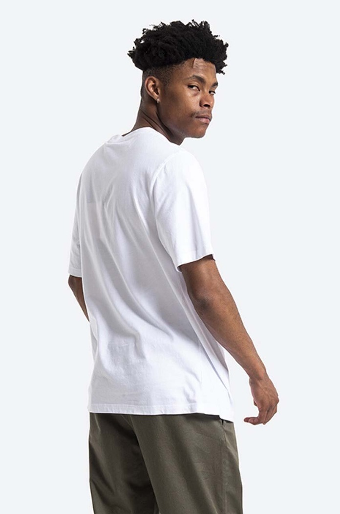 Odzież Wood Wood t-shirt bawełniany Bobby Jon Pilkington 12125701.2491 biały