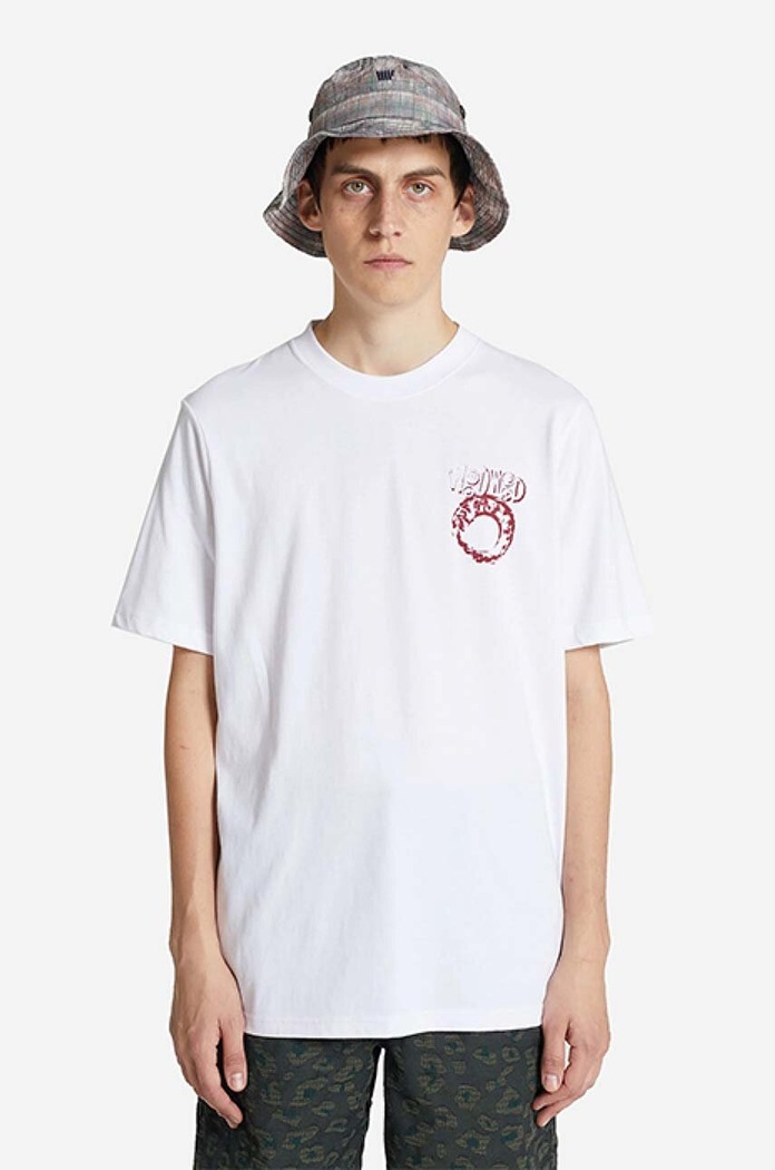 Wood Wood t-shirt bawełniany Bobby Eye Graphic T-shirt nadruk biały 12225704.2489