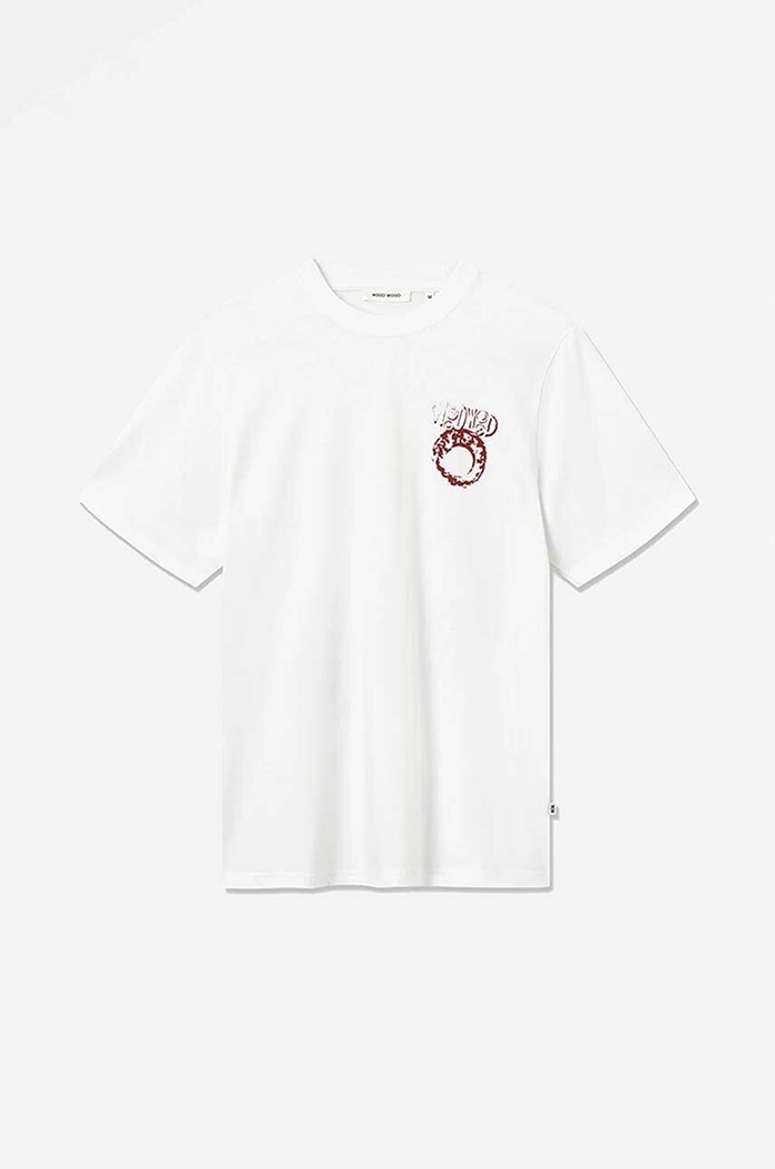 Odzież Wood Wood t-shirt bawełniany Bobby Eye Graphic T-shirt 12225704.2489 biały