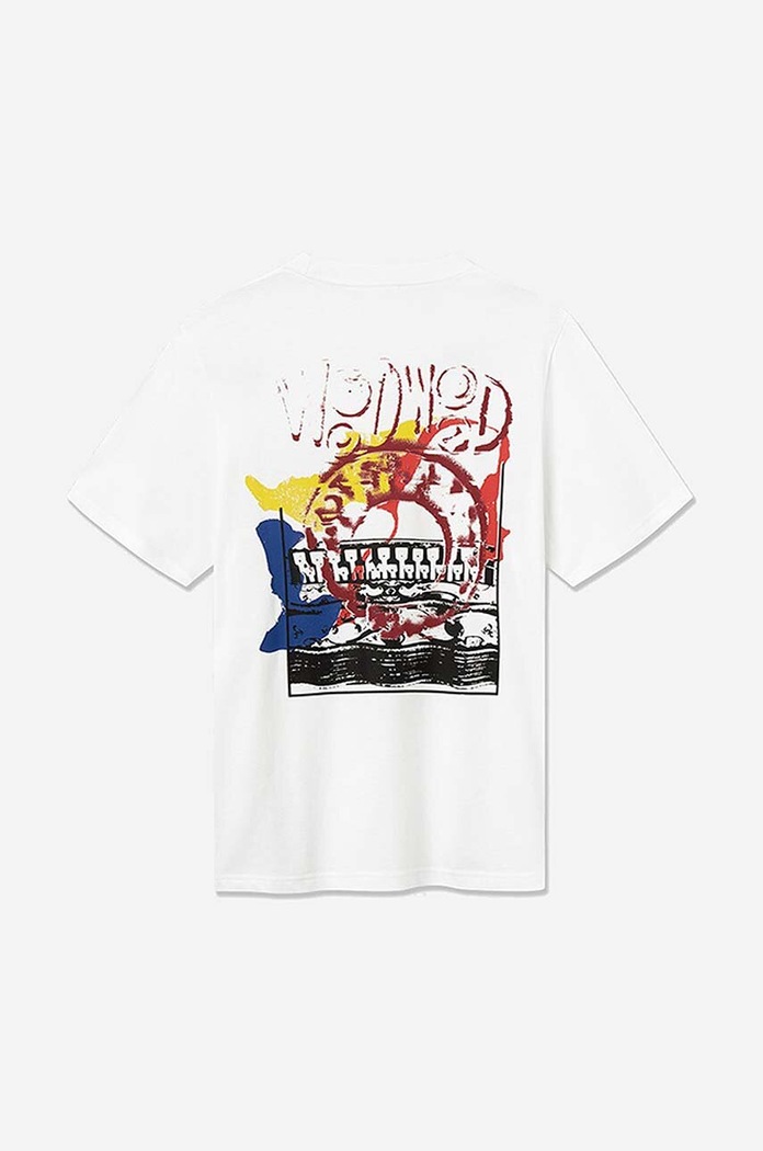 Wood Wood t-shirt bawełniany Bobby Eye Graphic T-shirt biały 12225704.2489