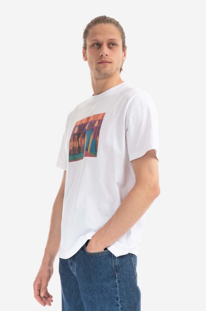Wood Wood t-shirt bawełniany Bobby Paris Chic Painting T-shirt 12235709.2491