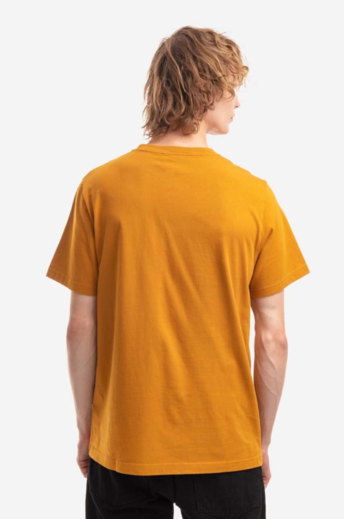 Odzież Wood Wood t-shirt bawełniany Sami Classic T-shirt 12235721.2491 pomarańczowy