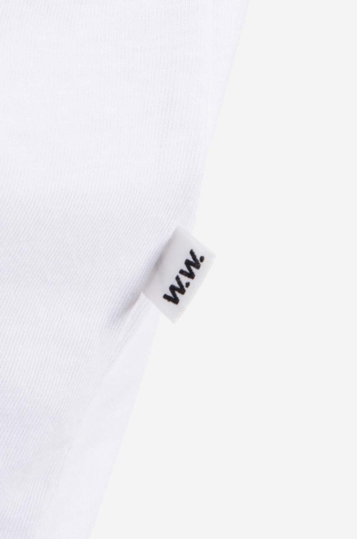 Wood Wood t-shirt bawełniany Bobby Leave Me Alone 50025702.2489 biały