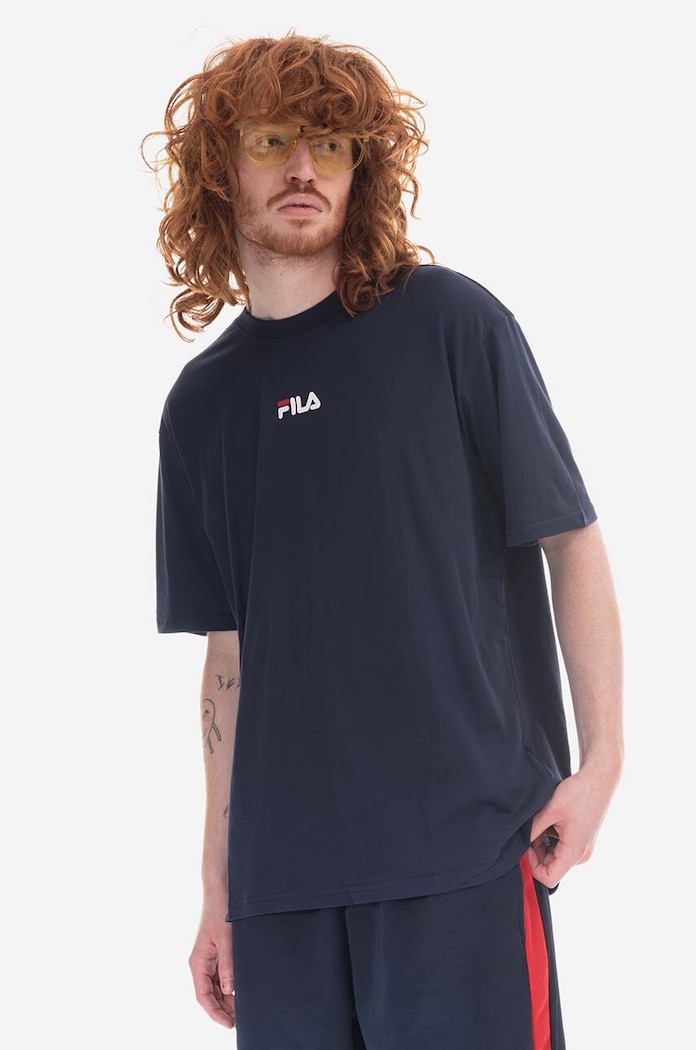 Fila tricou din bumbac Bender 687484 bleumarin