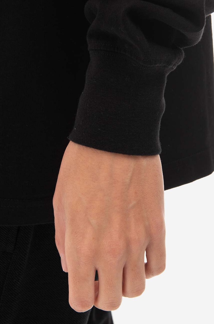 STAMPD cotton longsleeve top black SLA.M2992LT