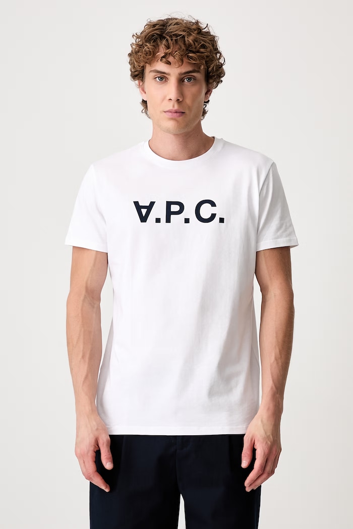 A.P.C. t-shirt cotton Men's Planet friendly white COBQX.H26586