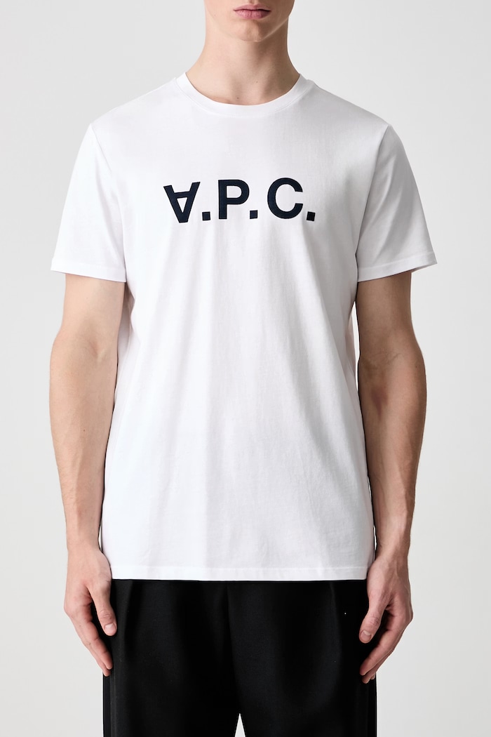 A.P.C. футболка бавовняна чоловіча білий COBQX.H26586