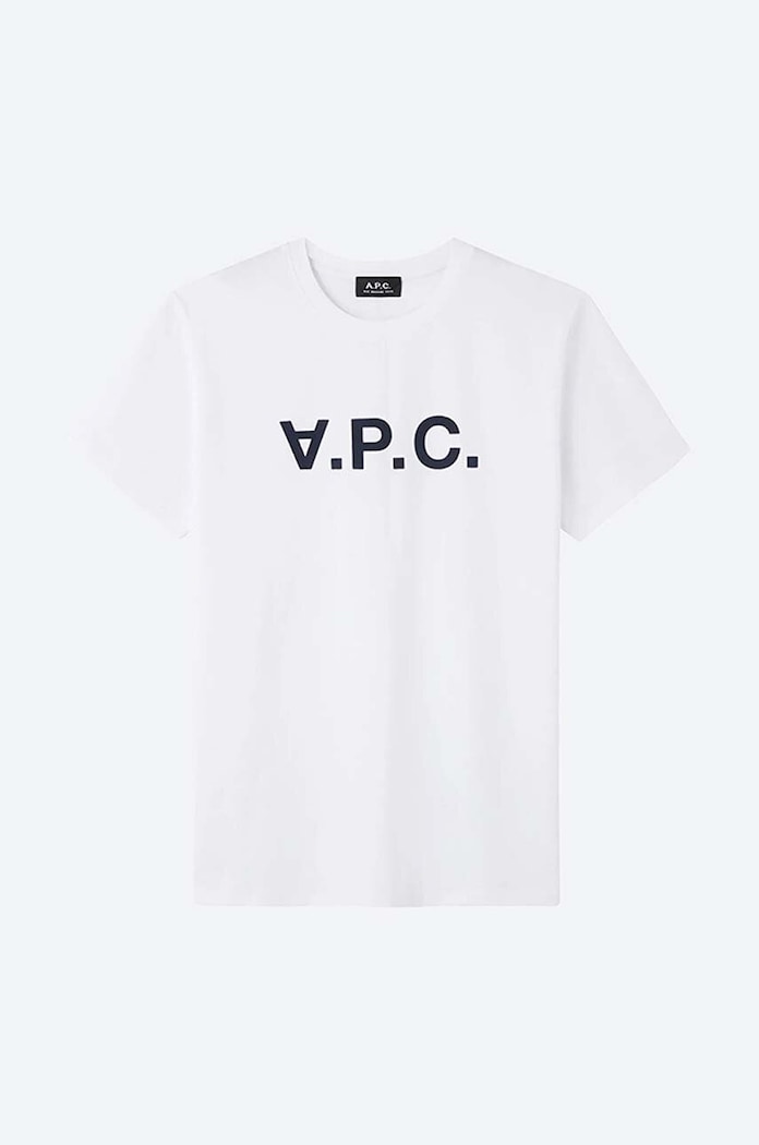 Pamučna majica A.P.C. Vpc Blanc COBQX.H26586 bijela