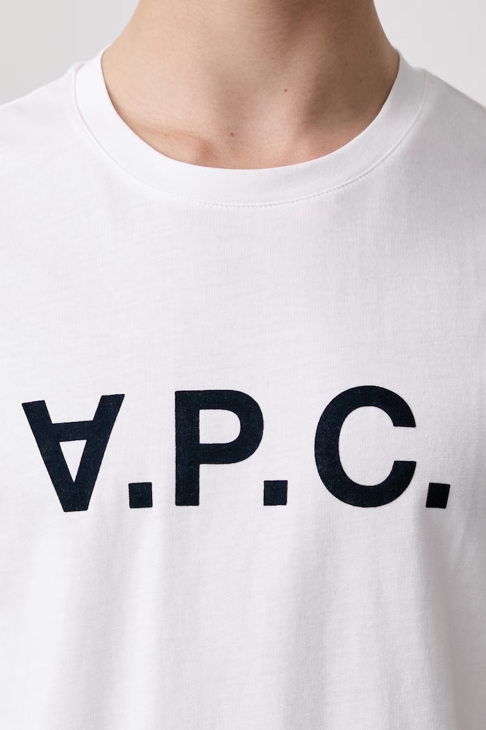 A.P.C. футболка бавовняна чоловіча COBQX.H26586 білий