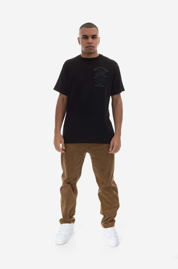 Bavlněné tričko Maharishi U.A.P. Embroidered T-shirt Organic Cotton Jerse 4093 BLACK 4093.BLACK černá AA00