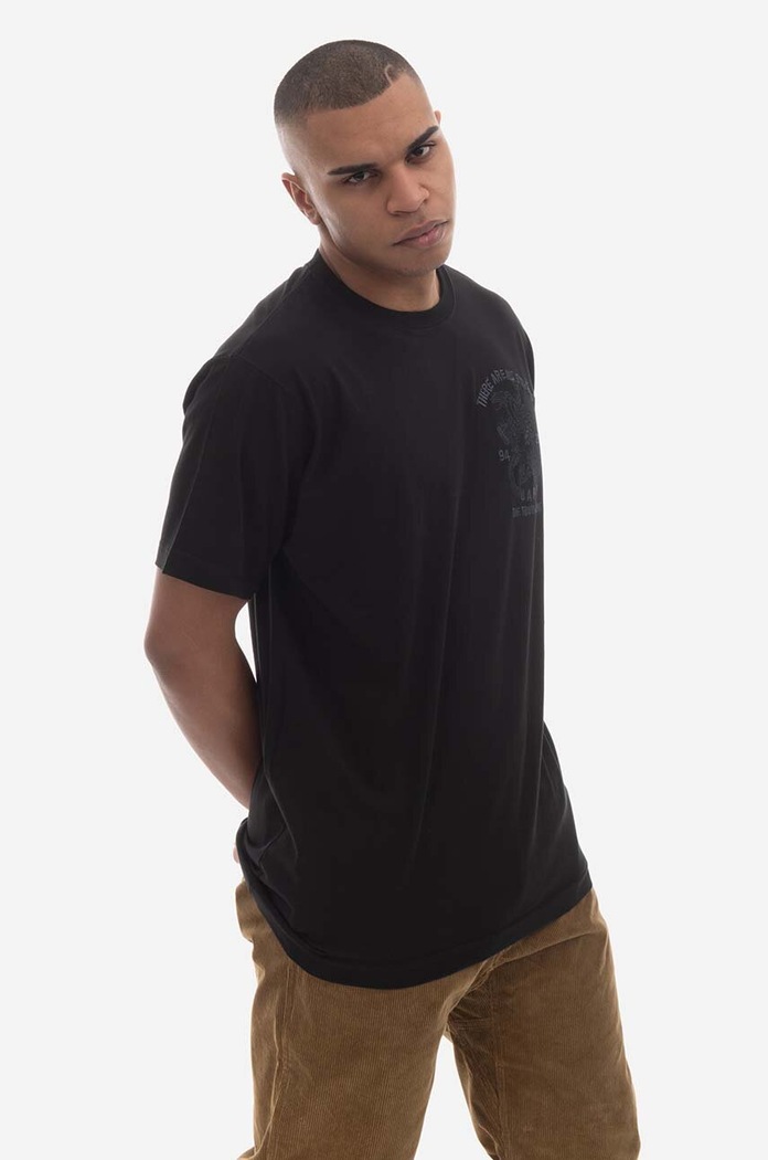 Bavlněné tričko Maharishi U.A.P. Embroidered T-shirt Organic Cotton Jerse 4093 BLACK 4093.BLACK