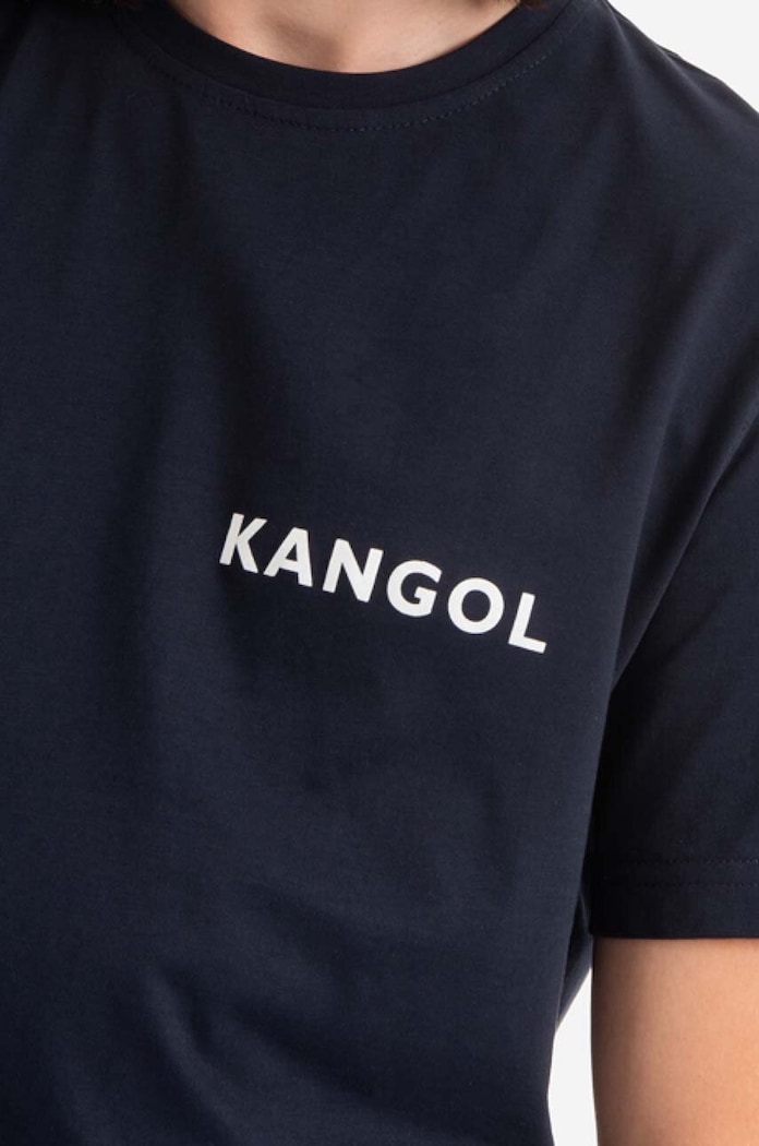 Oblečení Bavlněné tričko Kangol Heritage Basic KLHB003 námořnická modř
