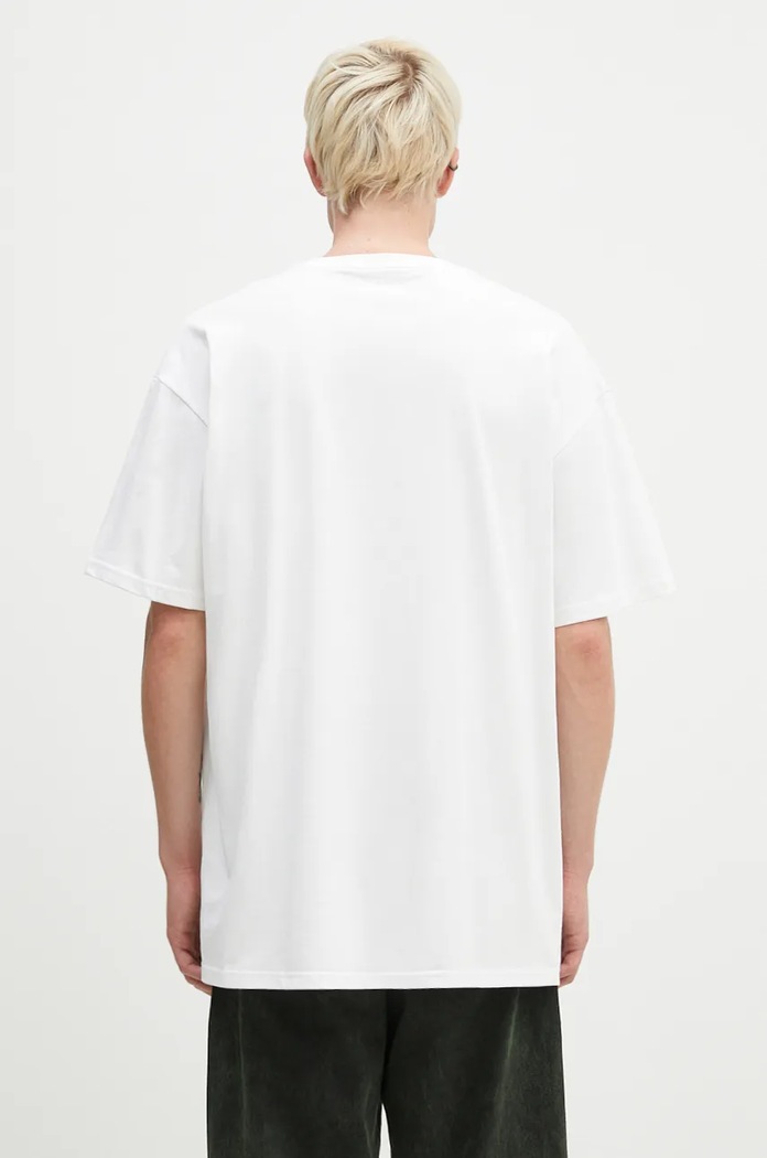 Carhartt WIP cotton t-shirt Chase white I026391.WHITE.GOLD