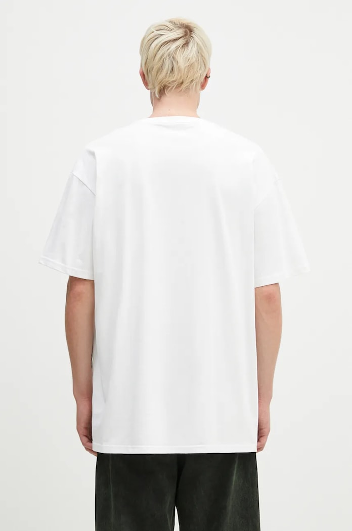 Carhartt WIP cotton t-shirt Chase white I026391.WHITE.GOLD