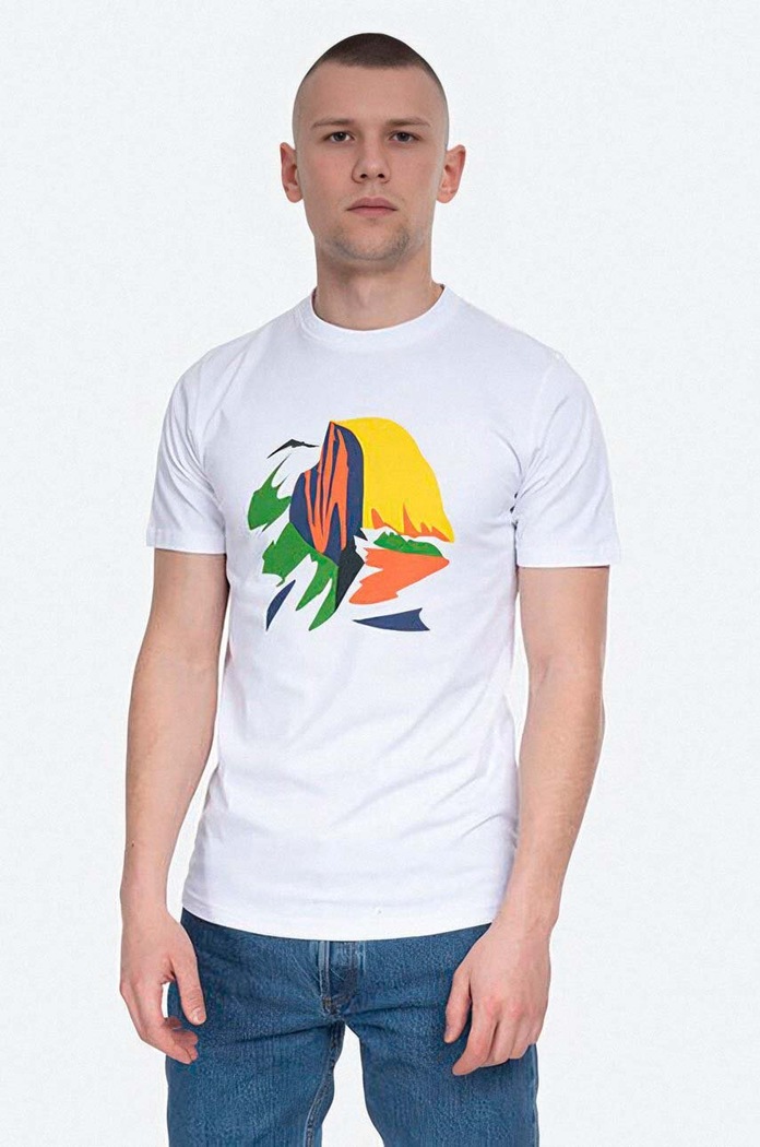 Norse Projects cotton t-shirt x Jeremie Fischer all-over print white N01.0507.0001