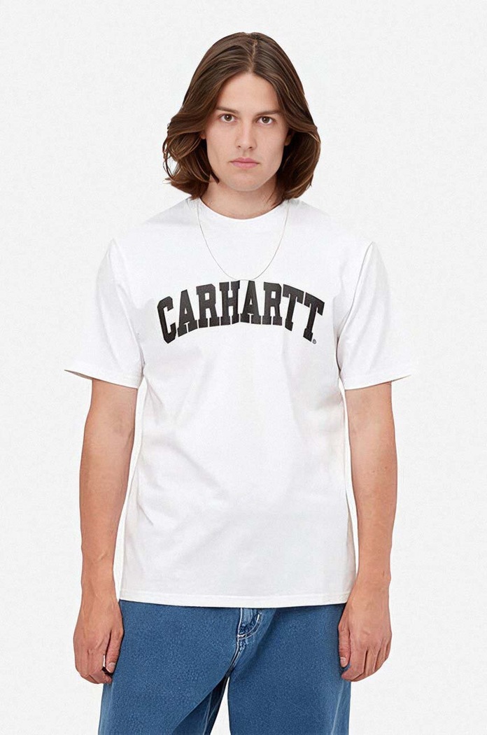 Carhartt WIP Cotton t-shirt white I028990.WHITE.BLAC