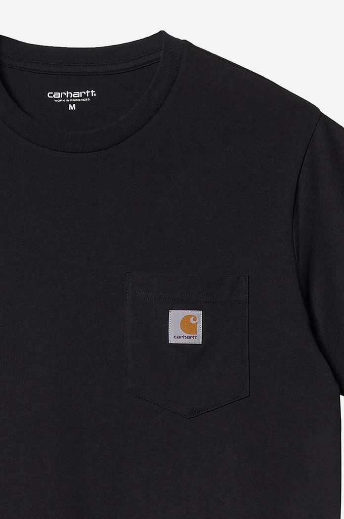 Βαμβακερό μπλουζάκι Carhartt WIP I030434.BLACK