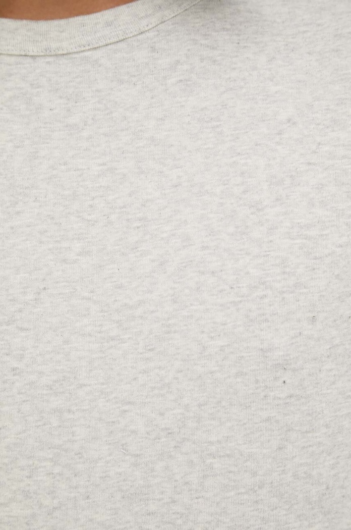 T-shirt bawełniany American Vintage szary MBOZ02A