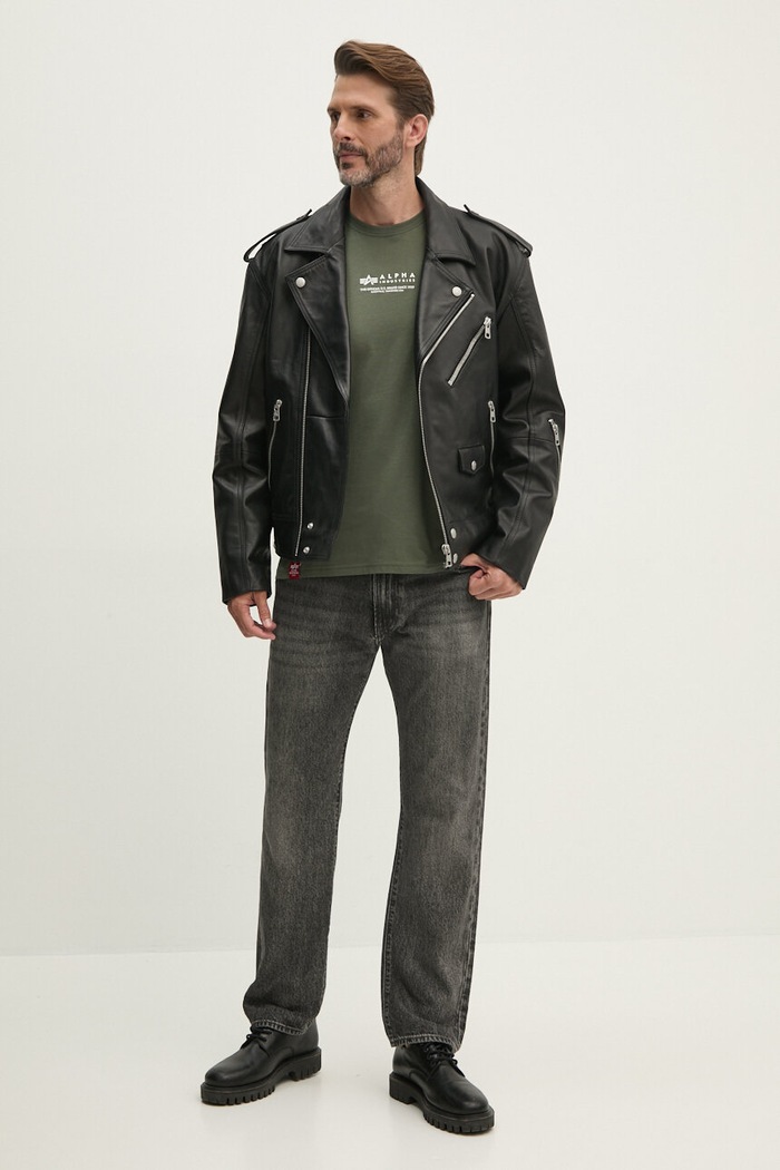 Alpha Industries cotton t-shirt 108501.142 green AW24