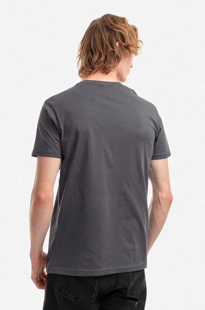 Odzież Alpha Industries t-shirt bawełniany 118502.136 szary