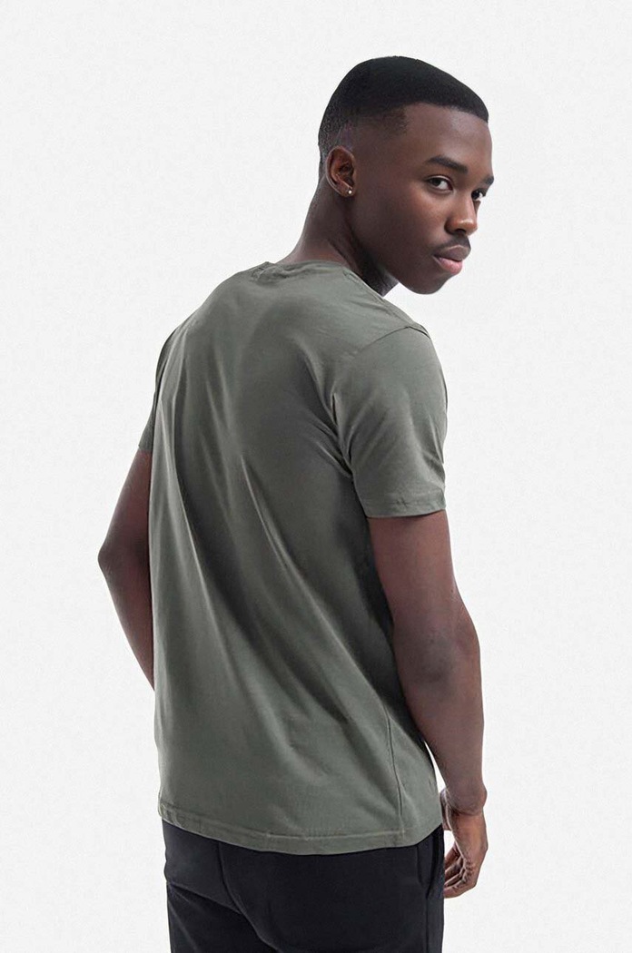 Oblečení Bavlněné tričko Alpha Industries 118502.142 zelená