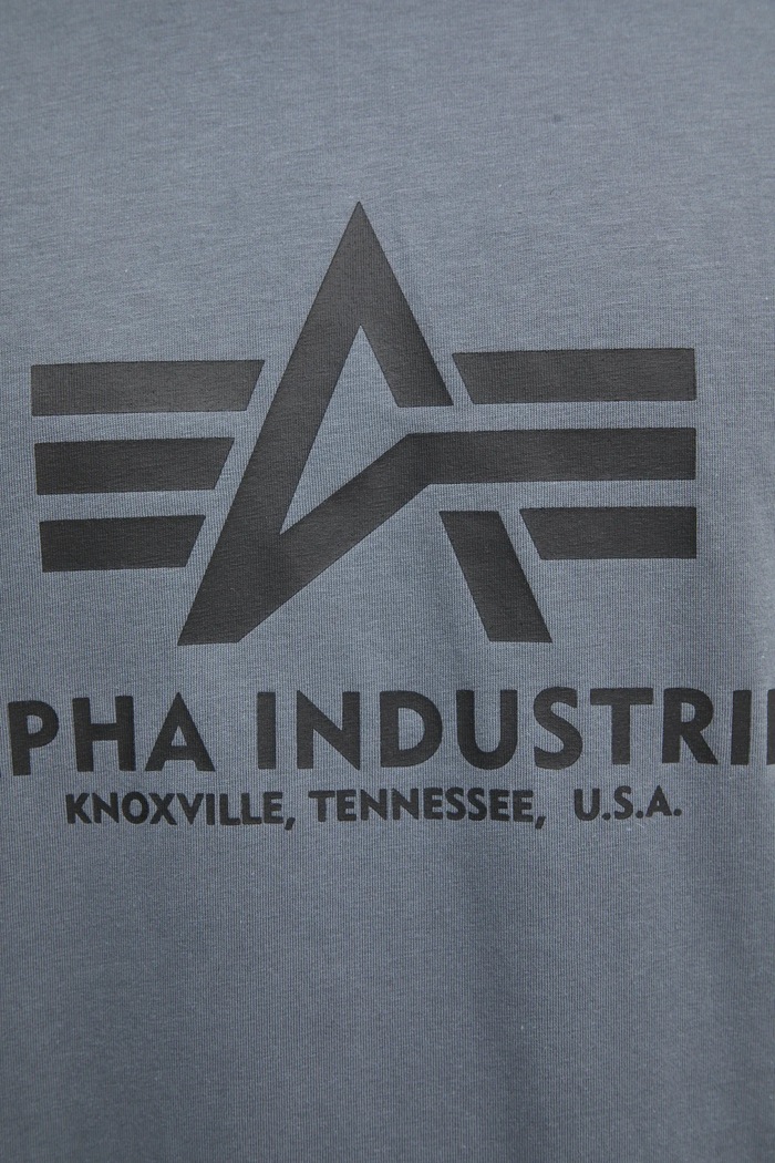 Alpha Industries t-shirt bawełniany Basic T-Shirt 100501.412 szary